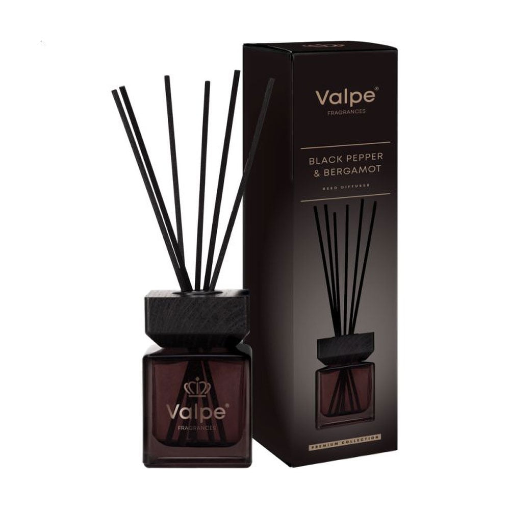 Аромадифузор Bispol Valpe Reed Diffuser Black Pepper &amp; Bergamot, 80 мл (VD-005-507)